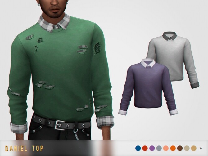 Sims 4 Daniel Top by pixelette at TSR