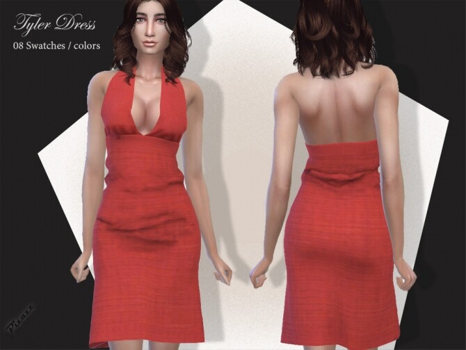 Sims 4 Tyler Dress by pizazz at TSR