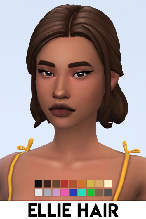 ELLIE HAIR at Vikai » Sims 4 Updates