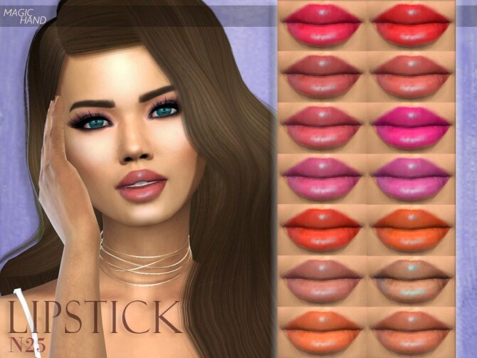 Sims 4 Lipstick N25 by MagicHand at TSR