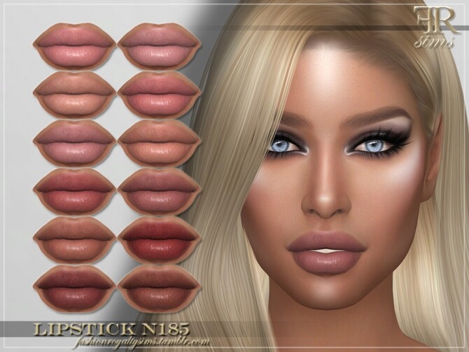 Sims 4 FRS Lipstick N185 by FashionRoyaltySims at TSR
