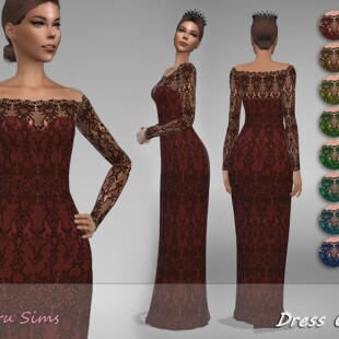 Golden Prom Dress by Saliwa at TSR » Sims 4 Updates