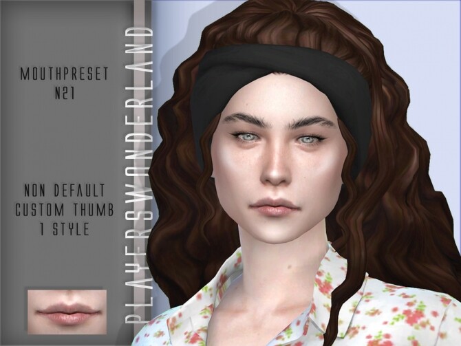 Sims 4 Mouthpreset N21 by PlayersWonderland at TSR