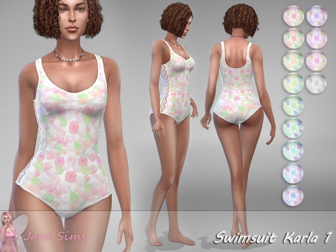Sims 4 Swimsuit Karla 1 by Jaru Sims at TSR