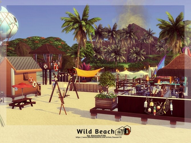 Sims 4 Wild Beach by Danuta720 at TSR