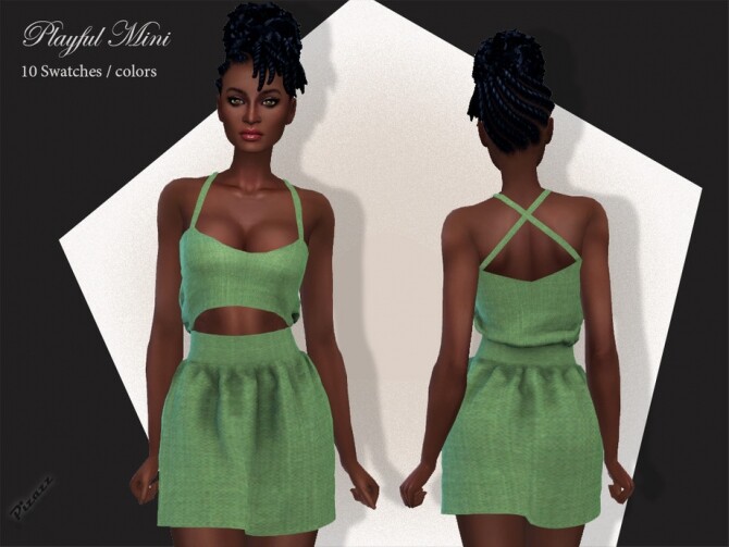 Sims 4 Playful Mini dress by pizazz at TSR