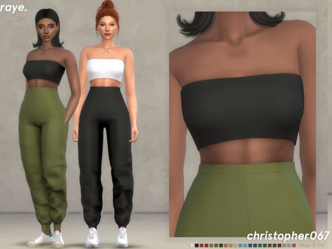 Sims 4 Raye Top by Christopher067 at TSR