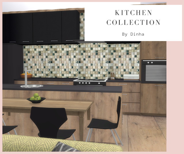 Sims 4 Kitchen Collection I: Backplashes & Rug at Dinha Gamer