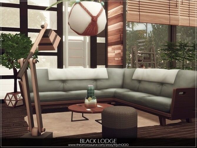 Sims 4 Black Lodge by MychQQQ at TSR