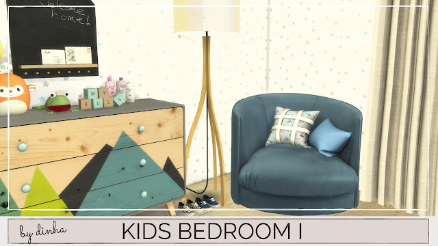 Sims 4 Kids Bedroom I at Dinha Gamer