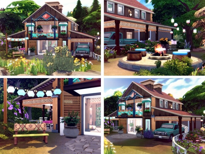 Sims 4 Boho Barn by Rirann at TSR
