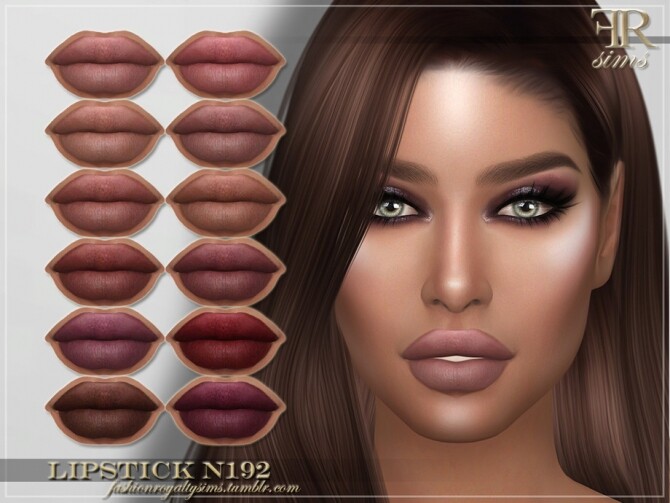 Sims 4 FRS Lipstick N192 by FashionRoyaltySims at TSR