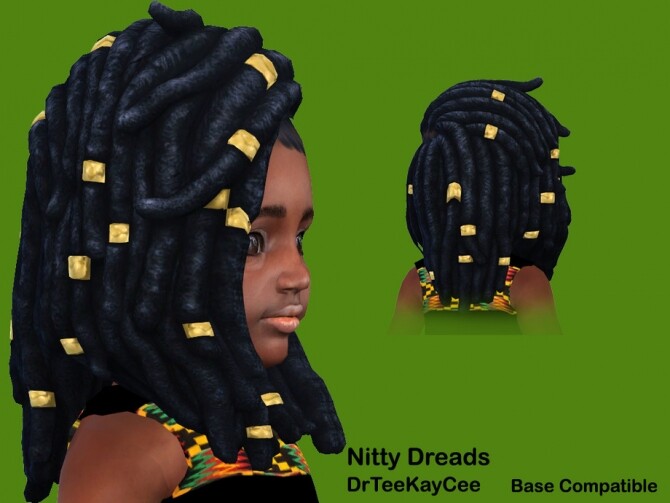 Sims 4 Nitty Dreads by drteekaycee at TSR