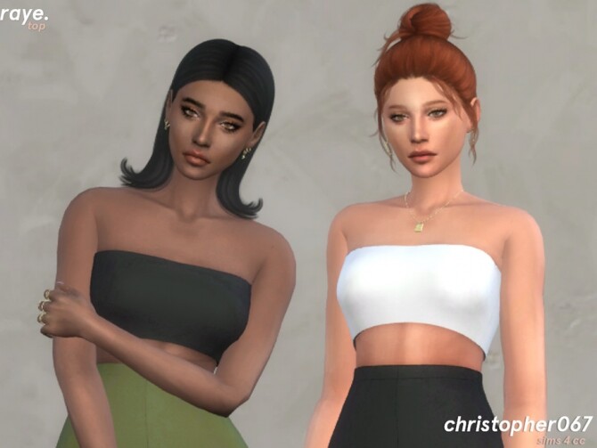 Raye Top by Christopher067 at TSR » Sims 4 Updates