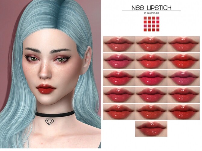 Sims 4 LMCS N68 Lipstick HQ by Lisaminicatsims at TSR