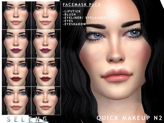 Sims 4 Quick Makeup N2 by Seleng at TSR