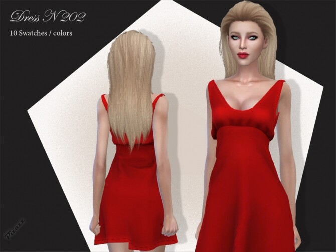 Sims 4 DRESS N 202 by pizazz at TSR
