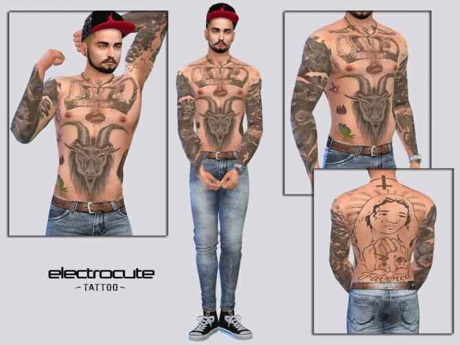 Sims 4 Electrocute Tattoo by McLayneSims at TSR