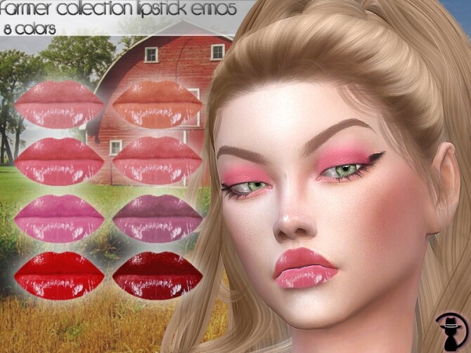 Sims 4 Farmer Collection Lipstick EM05 by turksimmer at TSR