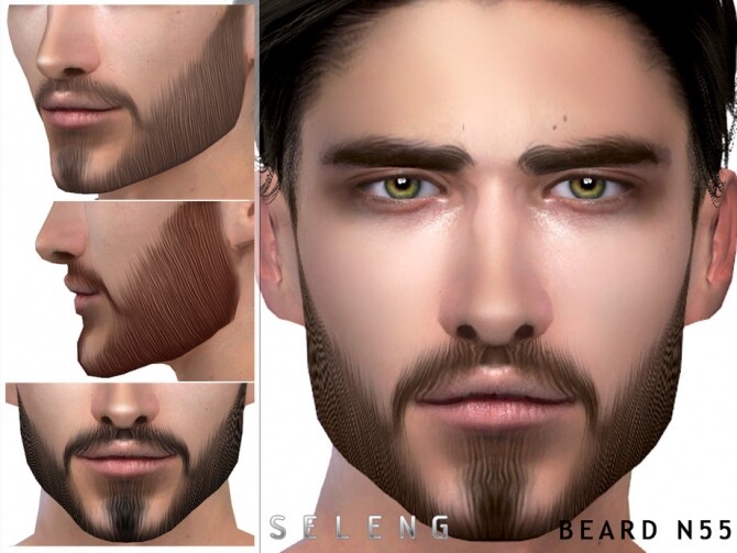 Sims 4 Beard N55 by Seleng at TSR