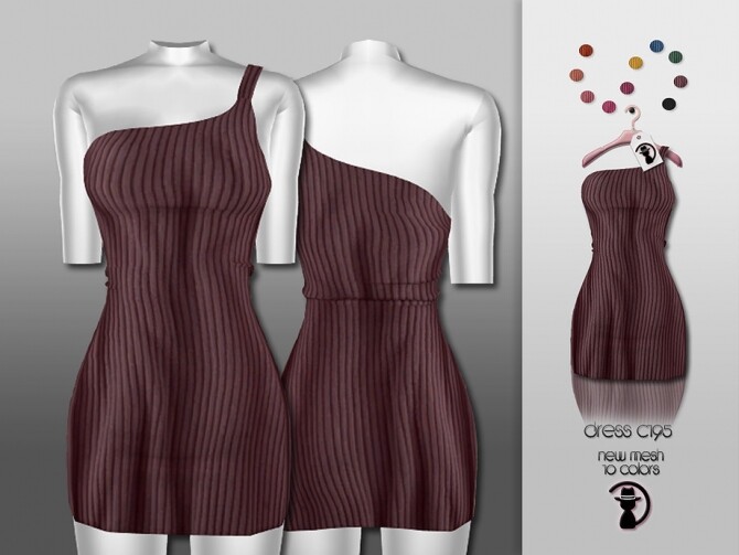 Sims 4 Dress C195 by turksimmer at TSR