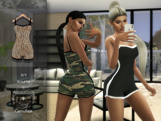 Sims 4 Ivy Romper by Camuflaje at TSR