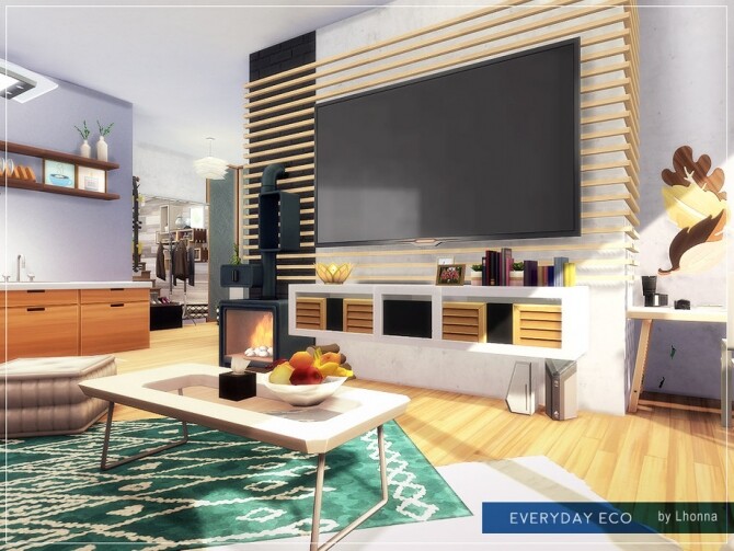 Sims 4 Everyday Eco Modern House by Lhonna at TSR