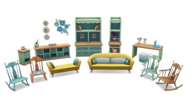 Sims 4 Nifty Knitting Expanded 20 new Items at Simsational Designs