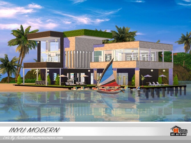 Sims 4 INYU MODERN house by autaki at TSR