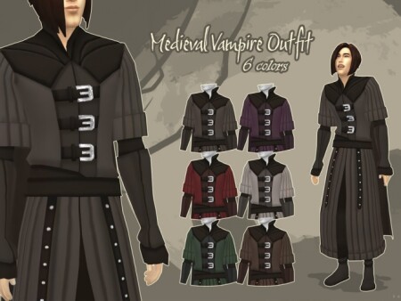 Medieval Vampire Outfit by kennetha_v at TSR