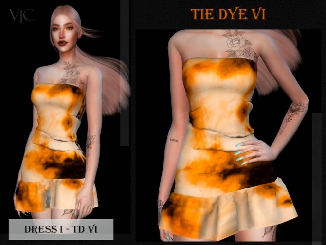 Sims 4 DRESS I TD VI by Viy Sims at TSR