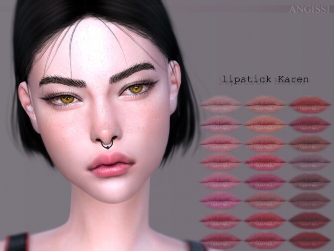Sims 4 Karen lipstick by ANGISSI at TSR