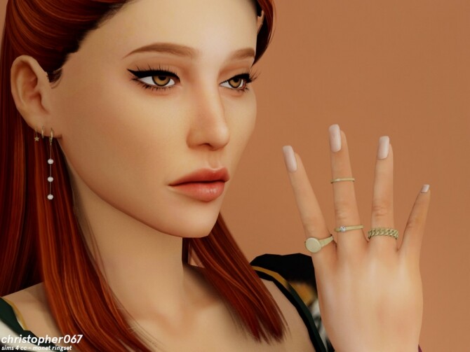 Sims 4 Monet Rings by Christopher067 at TSR