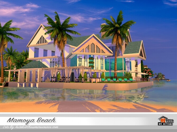 Sims 4 Mamoya Beach Villa by autaki at TSR