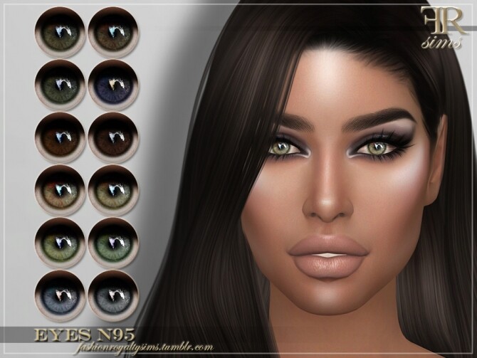 Sims 4 FRS Eyes N95 by FashionRoyaltySims at TSR