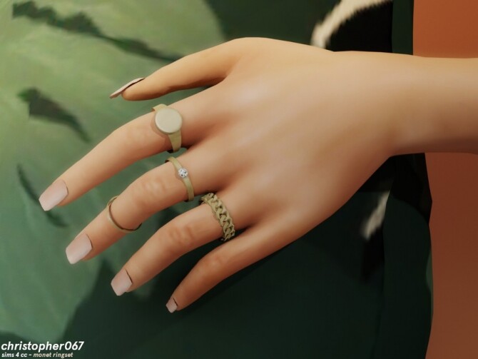 Sims 4 Monet Rings by Christopher067 at TSR