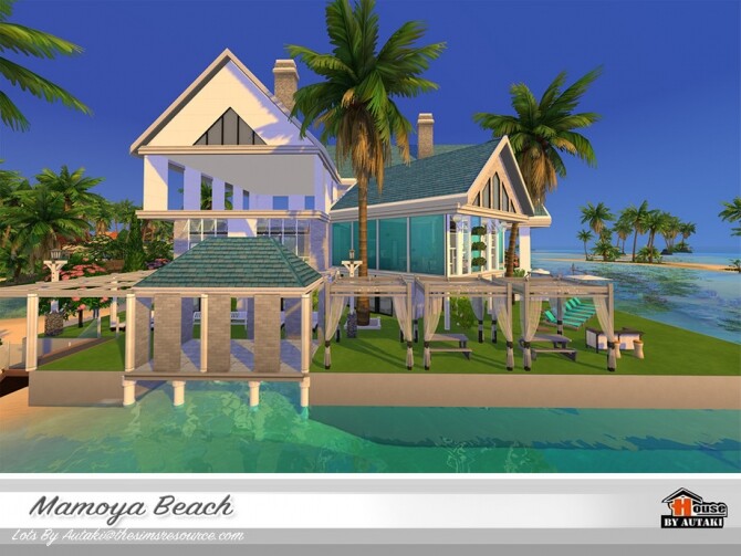 Sims 4 Mamoya Beach Villa by autaki at TSR