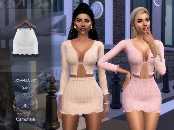Sims 4 Joanna Set Skirt by Camuflaje at TSR