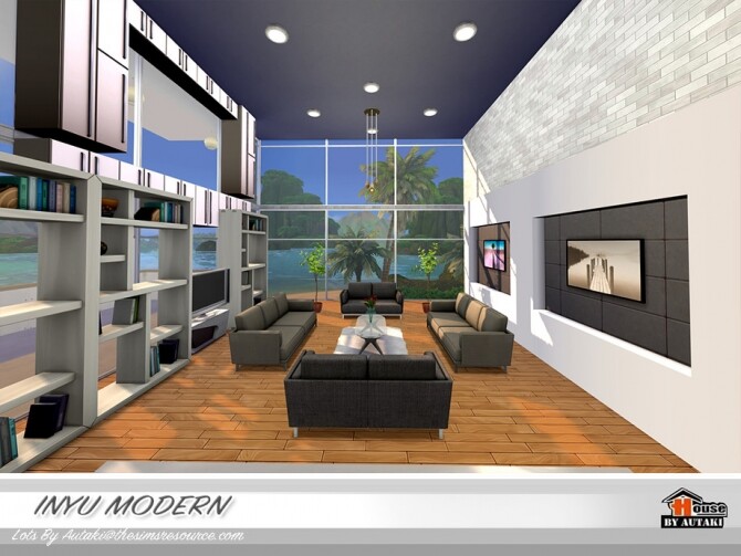 Sims 4 INYU MODERN house by autaki at TSR