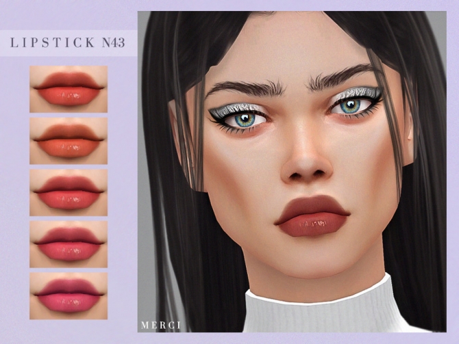 Lipstick N43 by Merci at TSR » Sims 4 Updates