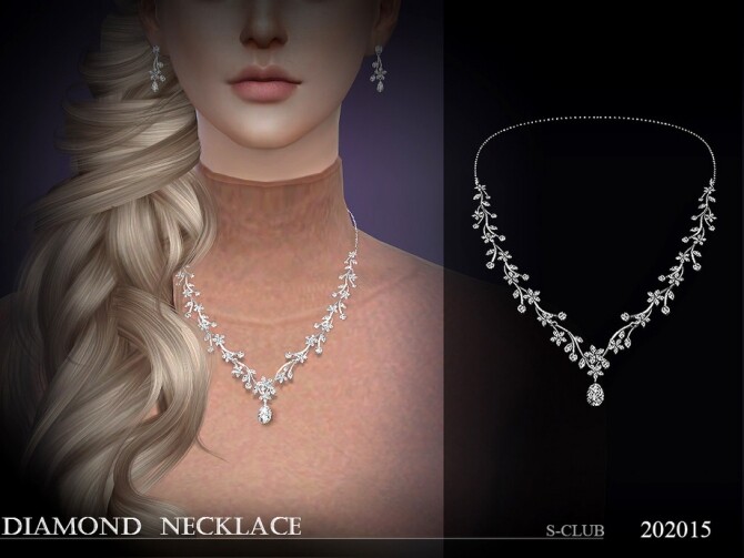 Sims 4 Necklace 202015 by S Club LL at TSR