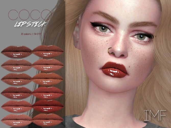 Sims 4 IMF Coco Lipstick N.277 by IzzieMcFire at TSR
