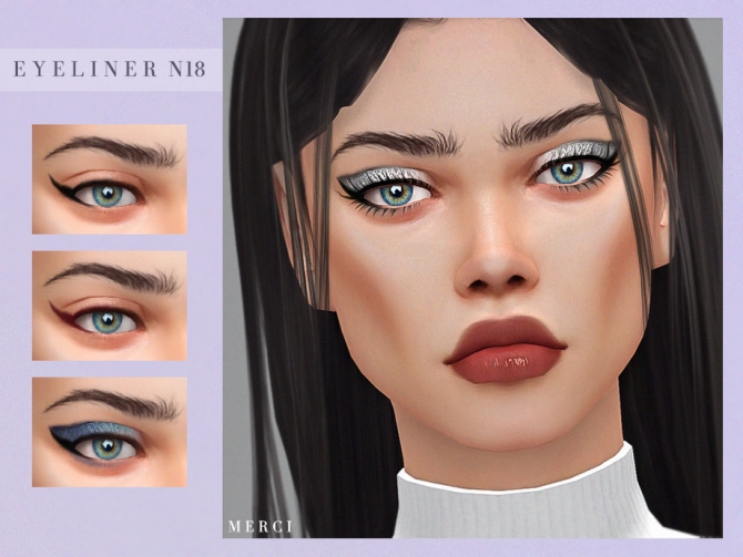 Eyeliner N18 by Merci at TSR » Sims 4 Updates