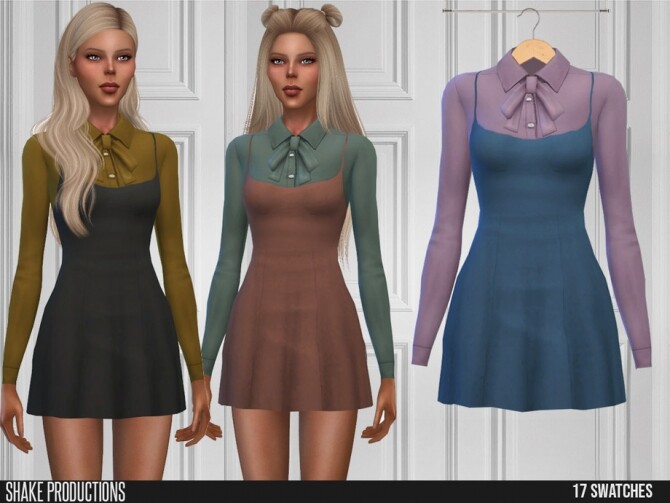 Sims 4 503 Dress by ShakeProductions at TSR
