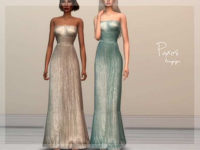 Sims 4 Paxos Dress by laupipi at TSR