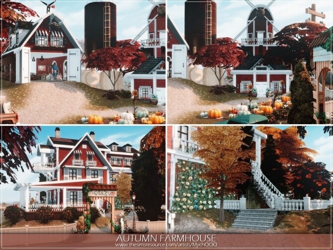 Sims 4 Autumn Farmhouse by MychQQQ at TSR