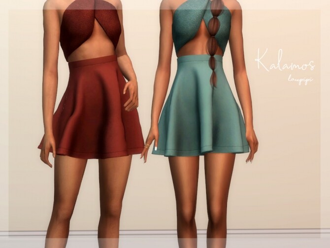 Sims 4 Kalamos Skirt by laupipi at TSR