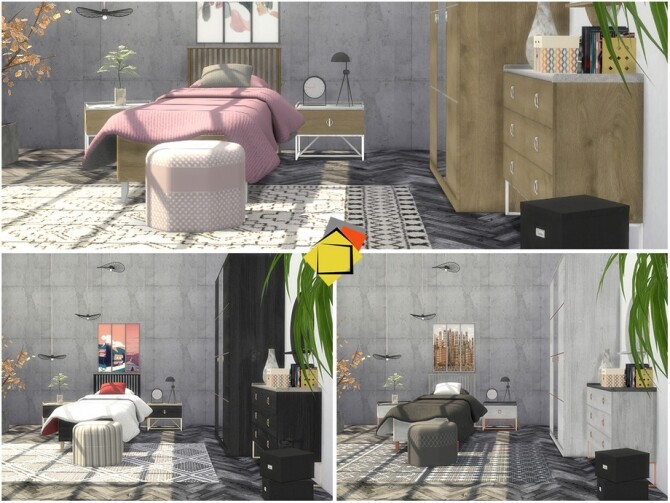 Sims 4 Luxora Bedroom by Onyxium at TSR