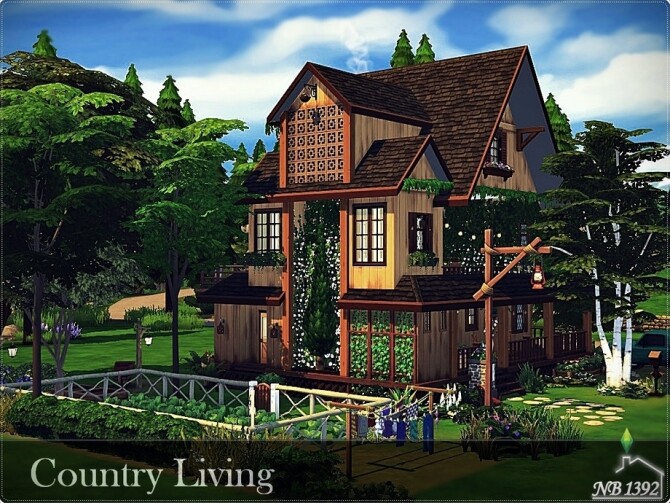 Sims 4 Country Living hut by nobody1392 at TSR