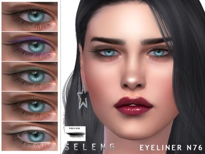 Eyeliner N76 by Seleng at TSR » Sims 4 Updates